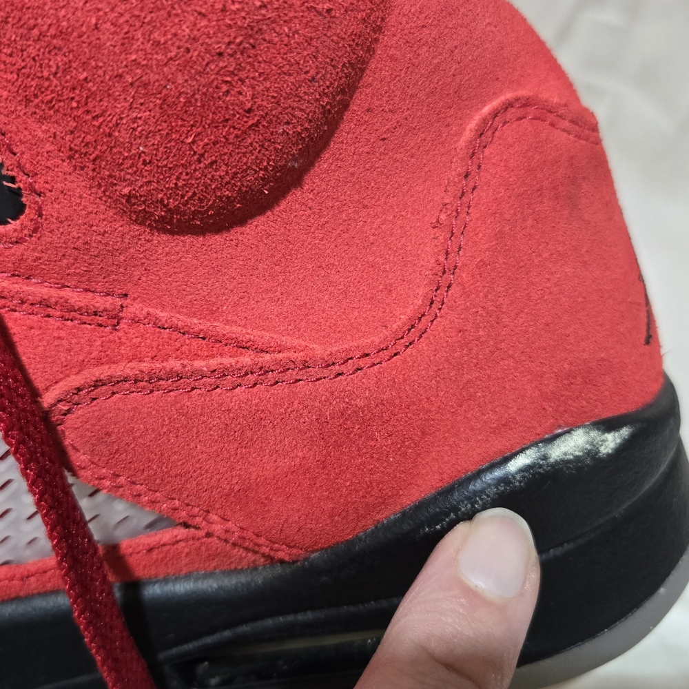 🔥 Air Jordan 5 Raging Bull Red Suede (2021) | Size 9 | OG Box | Shrink Wrapped - Picture 4 of 10
